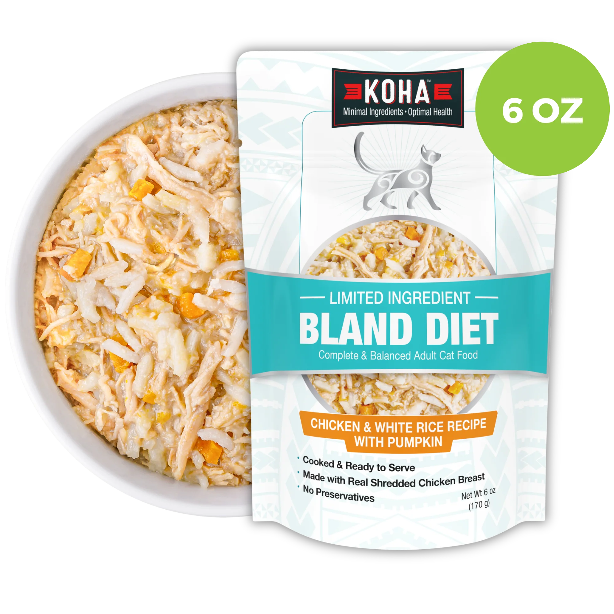 Koha Cat Limited Ingredient Bland Chicken & Rice Wet Food
