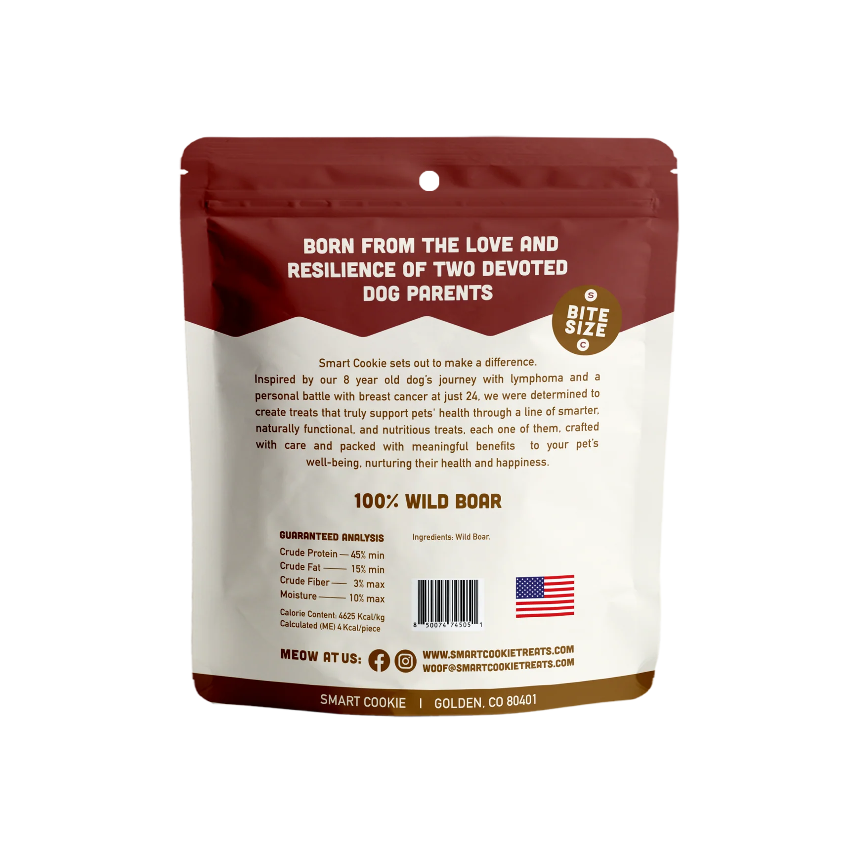Smart Cookie Cat Wild Boar Jerky 2oz