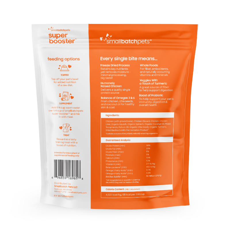 SmallBatch Super Booster Freeze Dried Chicken Bites 7oz