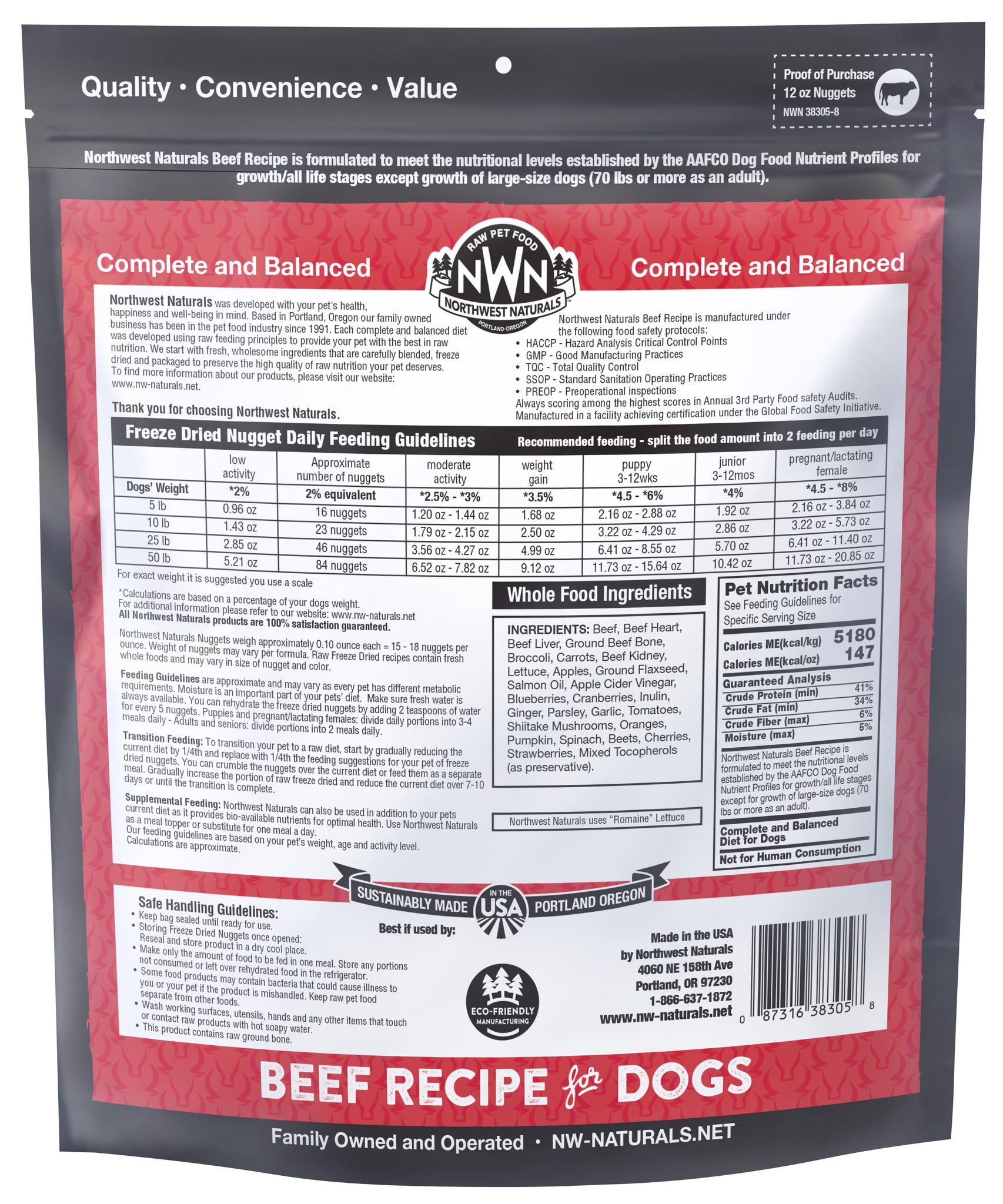 Northwest Naturals Freeze Dried Beef Recipe