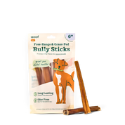 Woof BullySafe Free Range Bully Sticks 6in 5 Pack