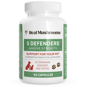 Real Mushrooms 5 Defenders Organic Mushroom Blend Capsules 90ct