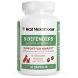 Real Mushrooms 5 Defenders Organic Mushroom Blend Capsules 90ct