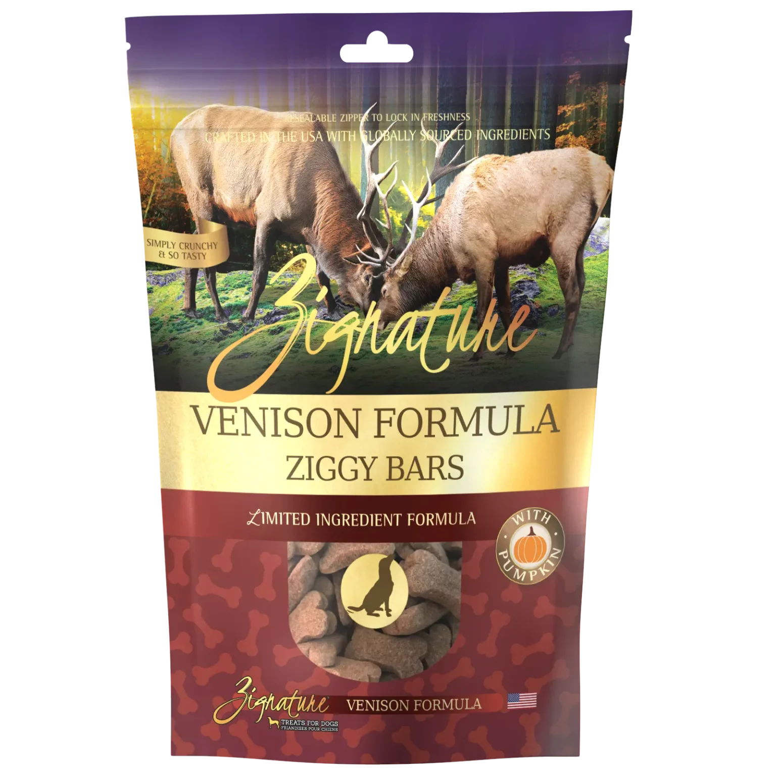 Zignature Ziggy Bars Venison 12oz