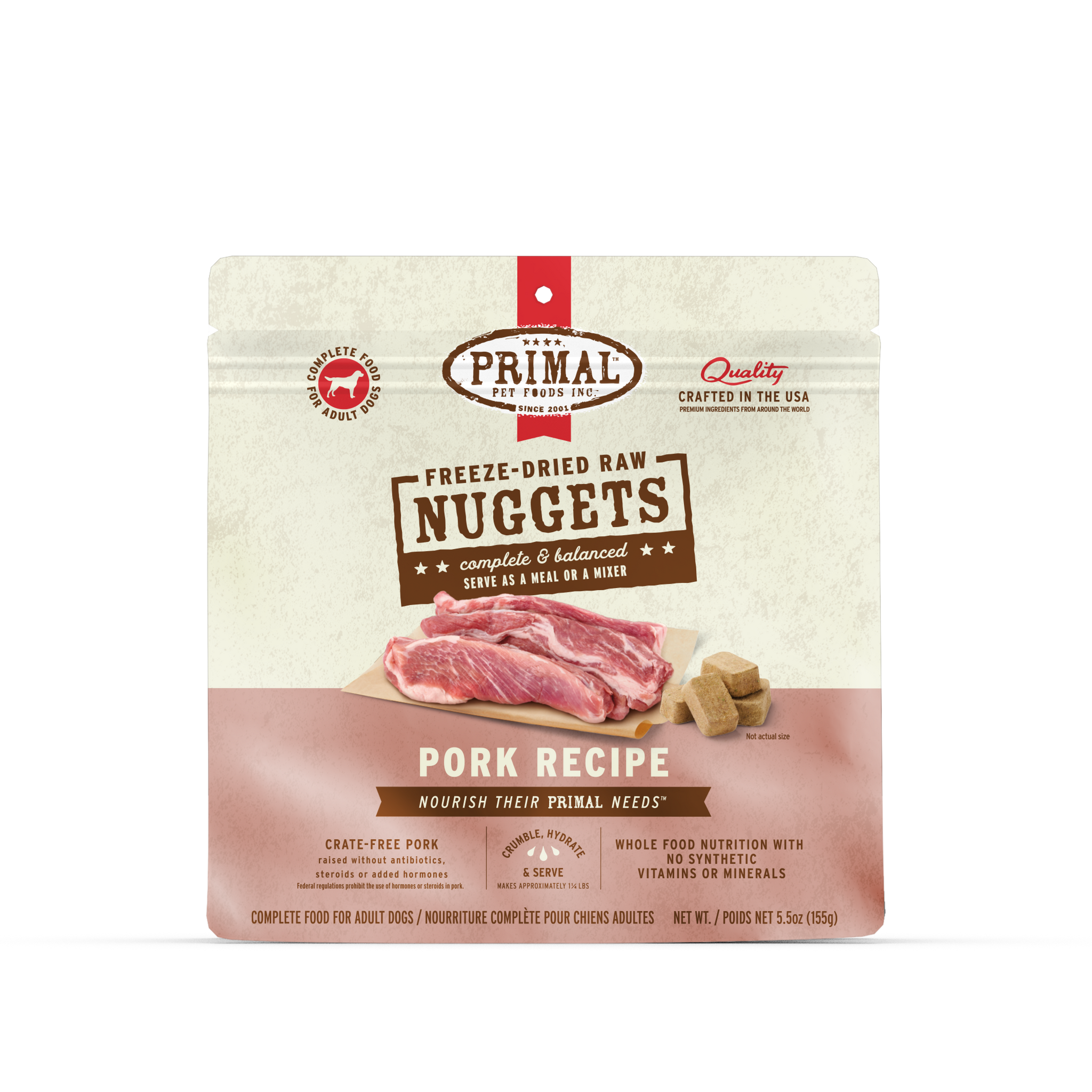 Primal Freeze Dried Dog Food Pork