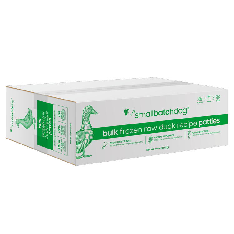 SmallBatch Raw Dog Food Duck Patties