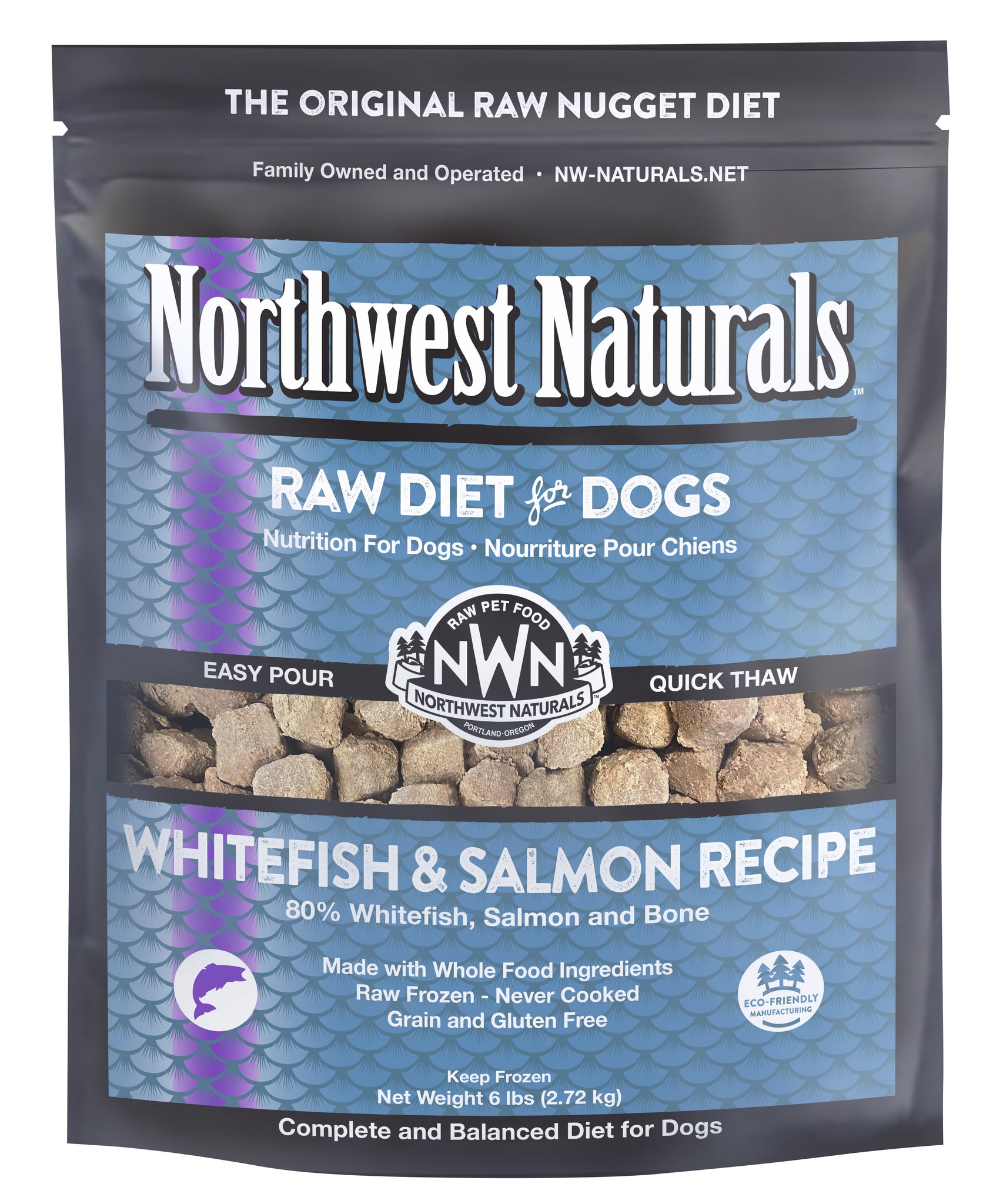 Northwest Naturals Raw Whitefish & Salmon Nuggets
