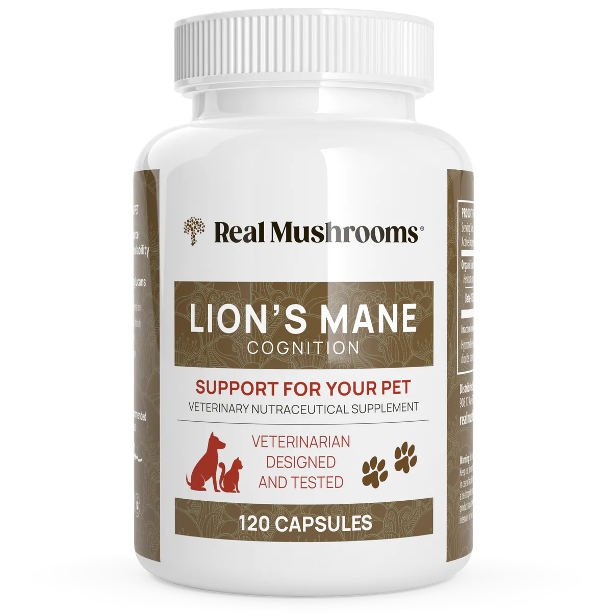 Real Mushrooms Organic Lions Mane Capsules 120ct