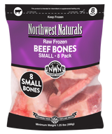 Northwest Naturals Raw Beef Bone 1-2 Inch 8 Pack