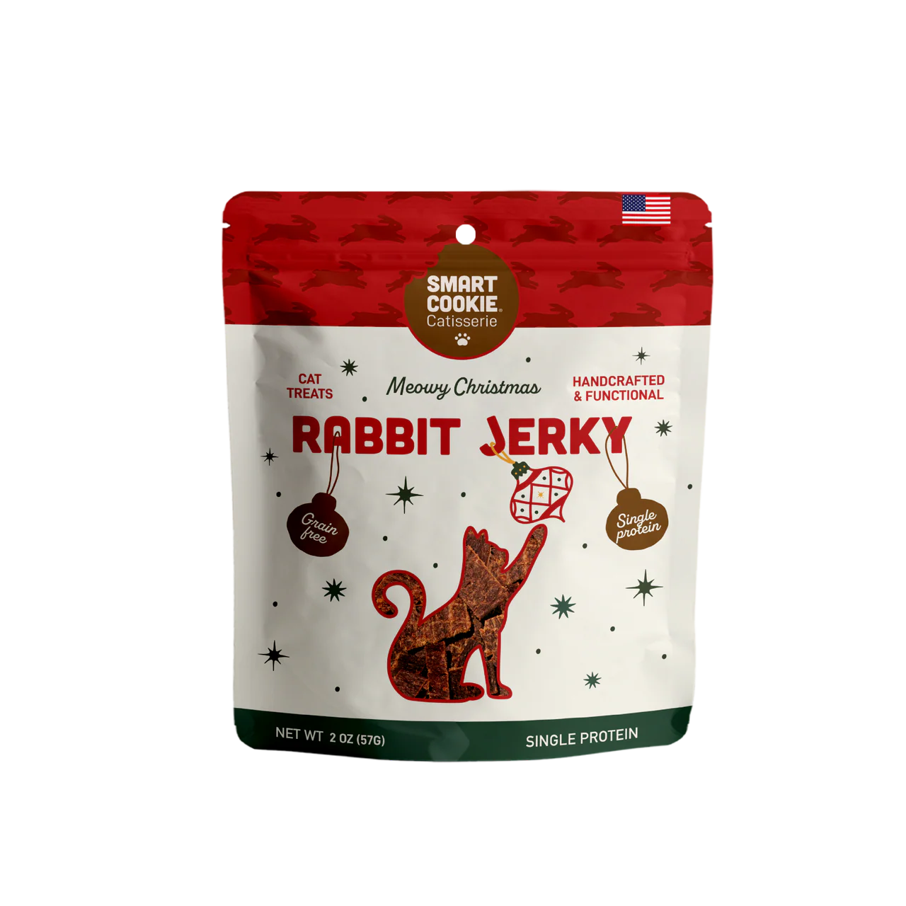 Smart Cookie Cat Holiday Rabbit Jerky 2oz