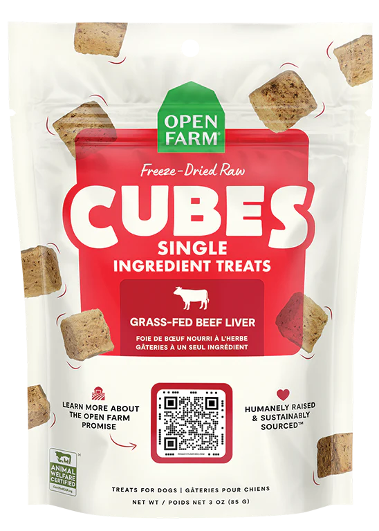 Open Farm Freeze Dried Raw Cubes Beef Liver 3oz