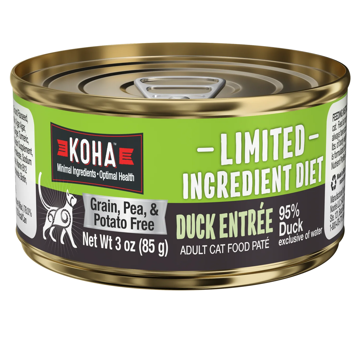Koha Canned Cat Food Limited Ingredient Diet Duck Pate