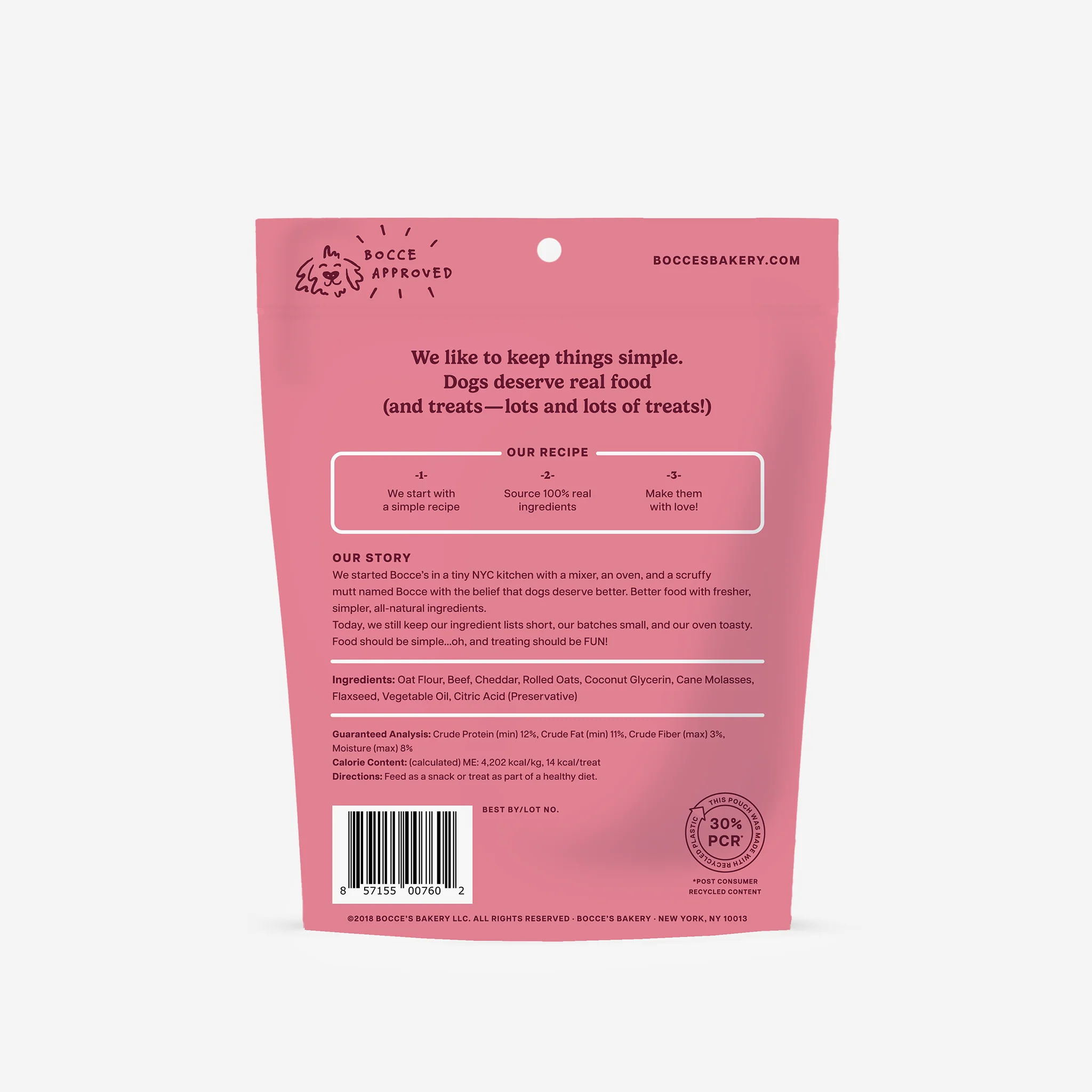 Bocce's Soft & Chewy Say Moo Recipe 6oz