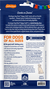 Himalayan Pet Happy Teeth Peanut Butter Chews Large 2 Pack