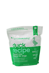SmallBatch Raw Dog Food Duck Sliders 3lb