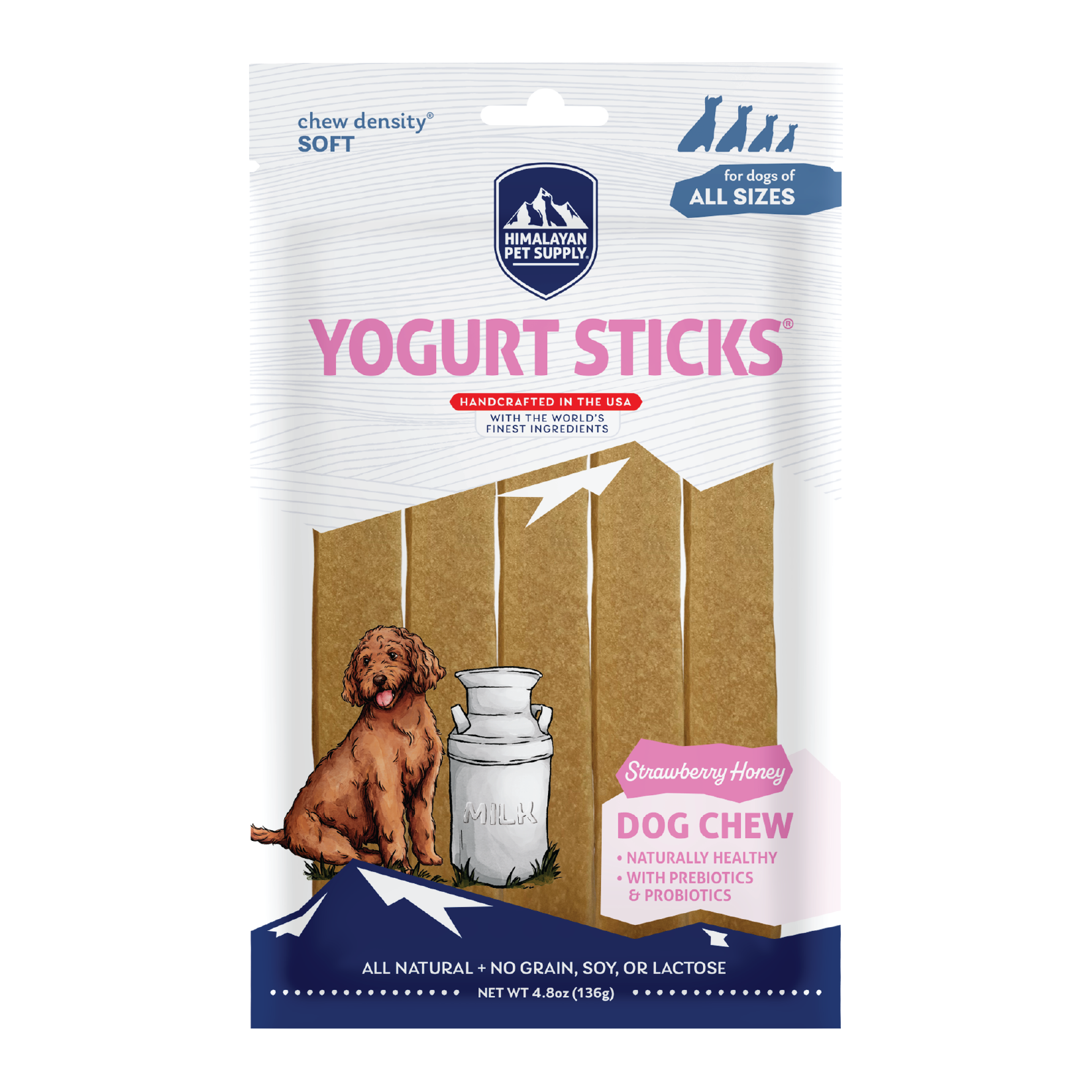 Himalayan Pet Strawberry Honey Yogurt Sticks 4.8oz