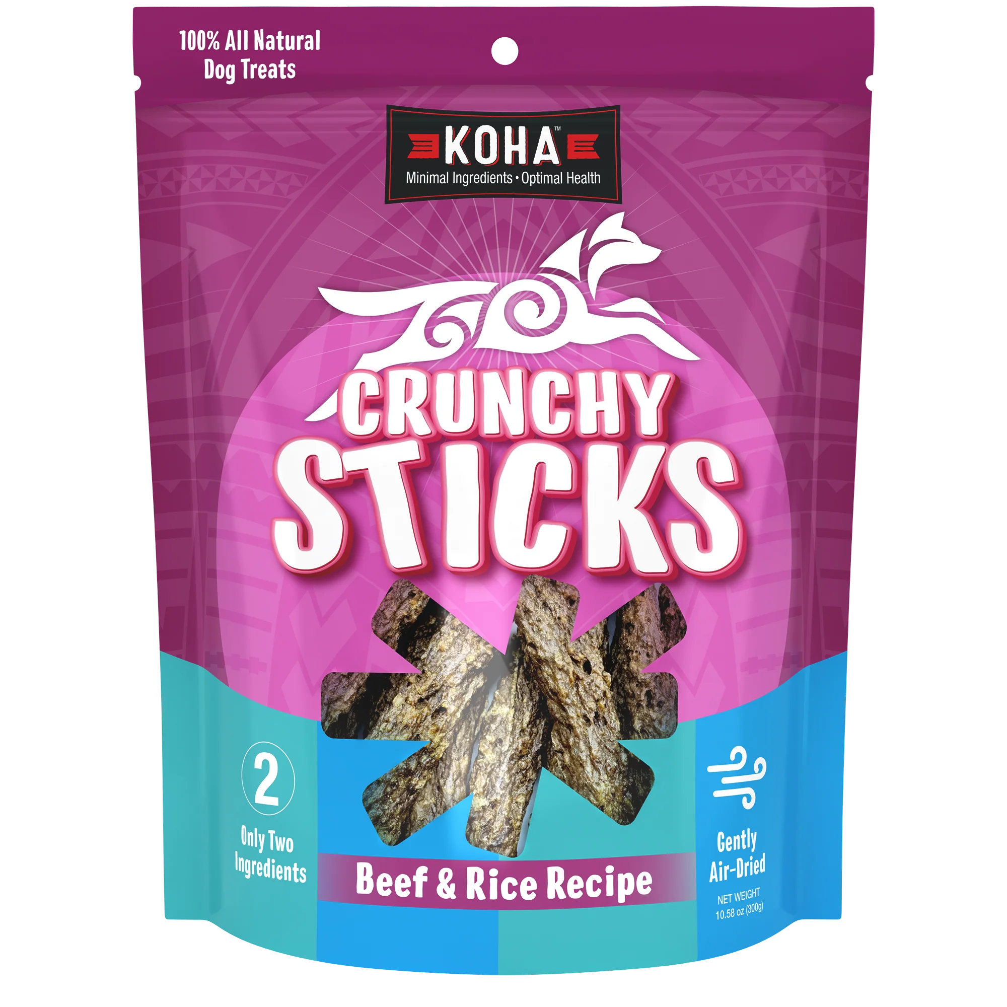 Koha Crunchy Sticks Beef & Rice 10.5oz