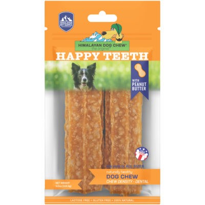Himalayan Pet Happy Teeth Peanut Butter Chews Large 2 Pack