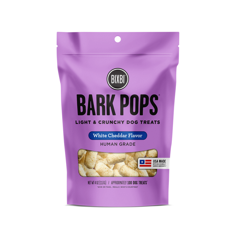 Bixbi Bark Pops White Cheddar Flavor 4oz