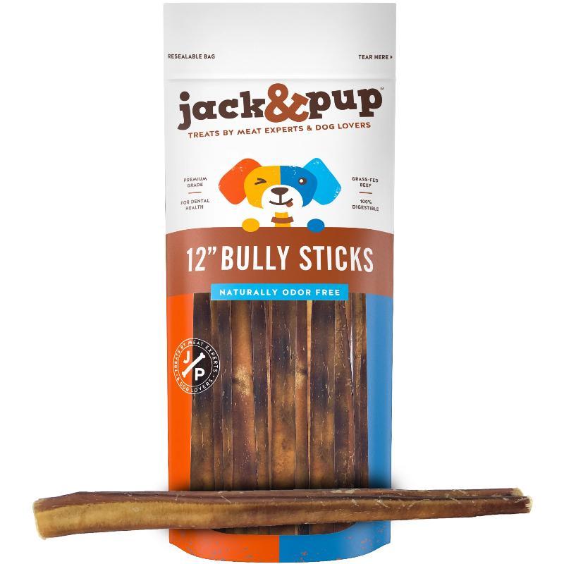 Jack & Pup 12 Inch Bully Sticks 2pk