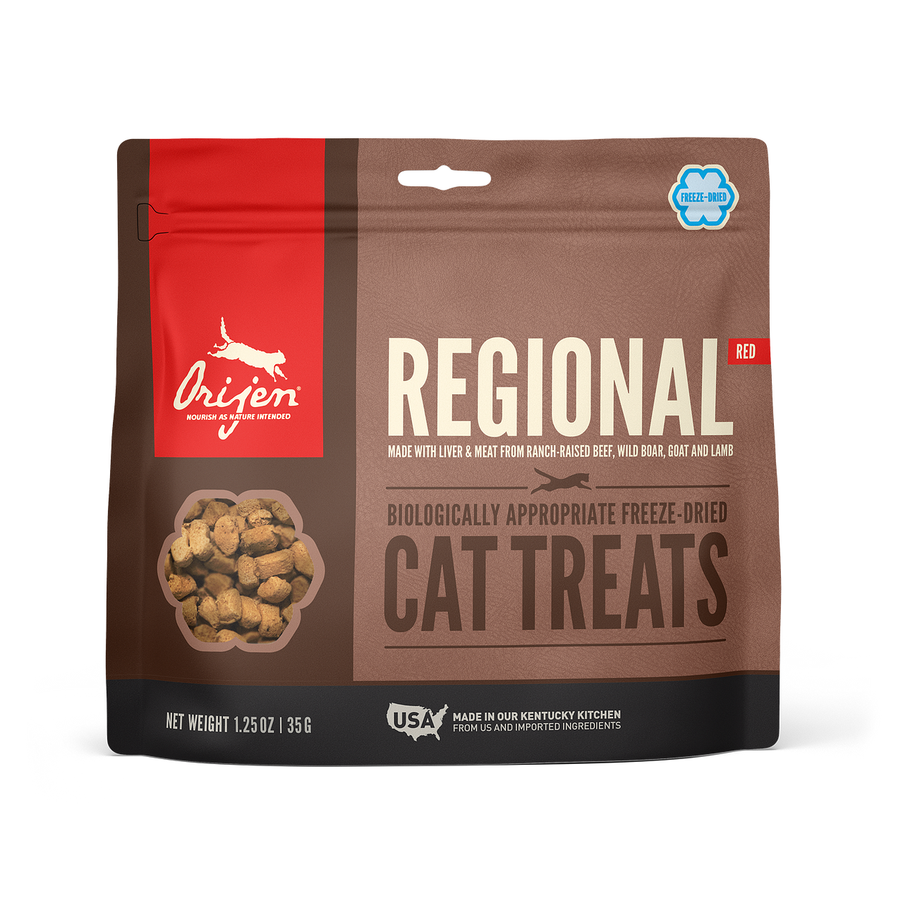 Orijen Freze Dried Cat Treats Regional Red 1.25oz