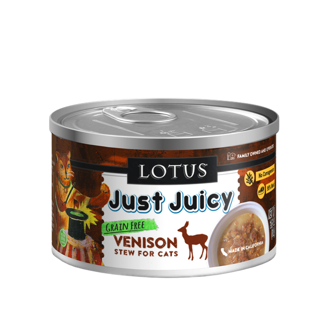 Lotus Canned Cat Food Just Juicy Venison Stew