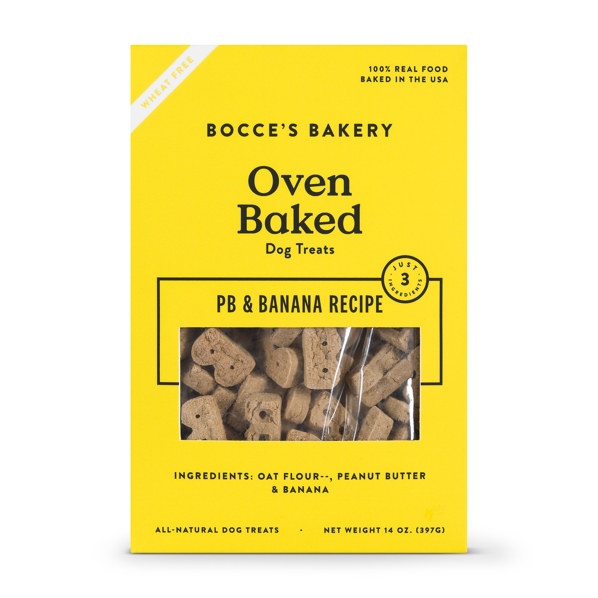 Bocce's Peanut Butter & Banana Recipe Biscuits 14oz