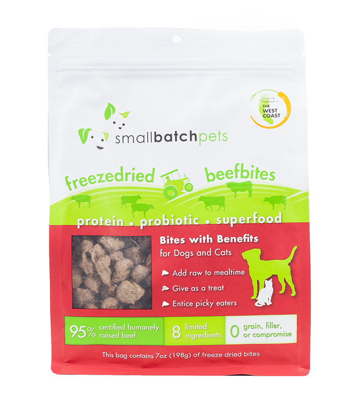 Small Batch Super Booster Freeze Dried Beef Bites 7oz