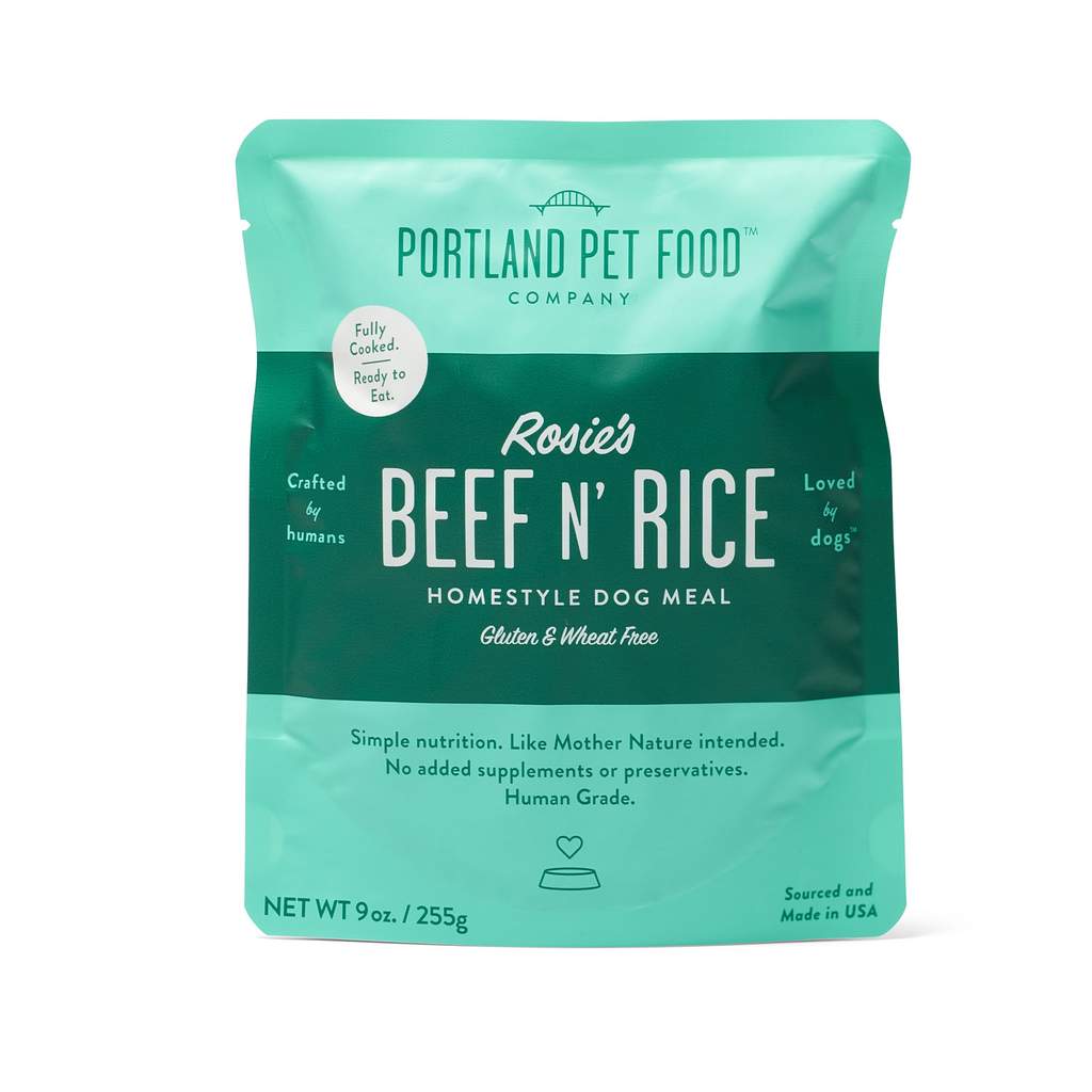 Portland Pet Beef & Rice Pouch 9oz