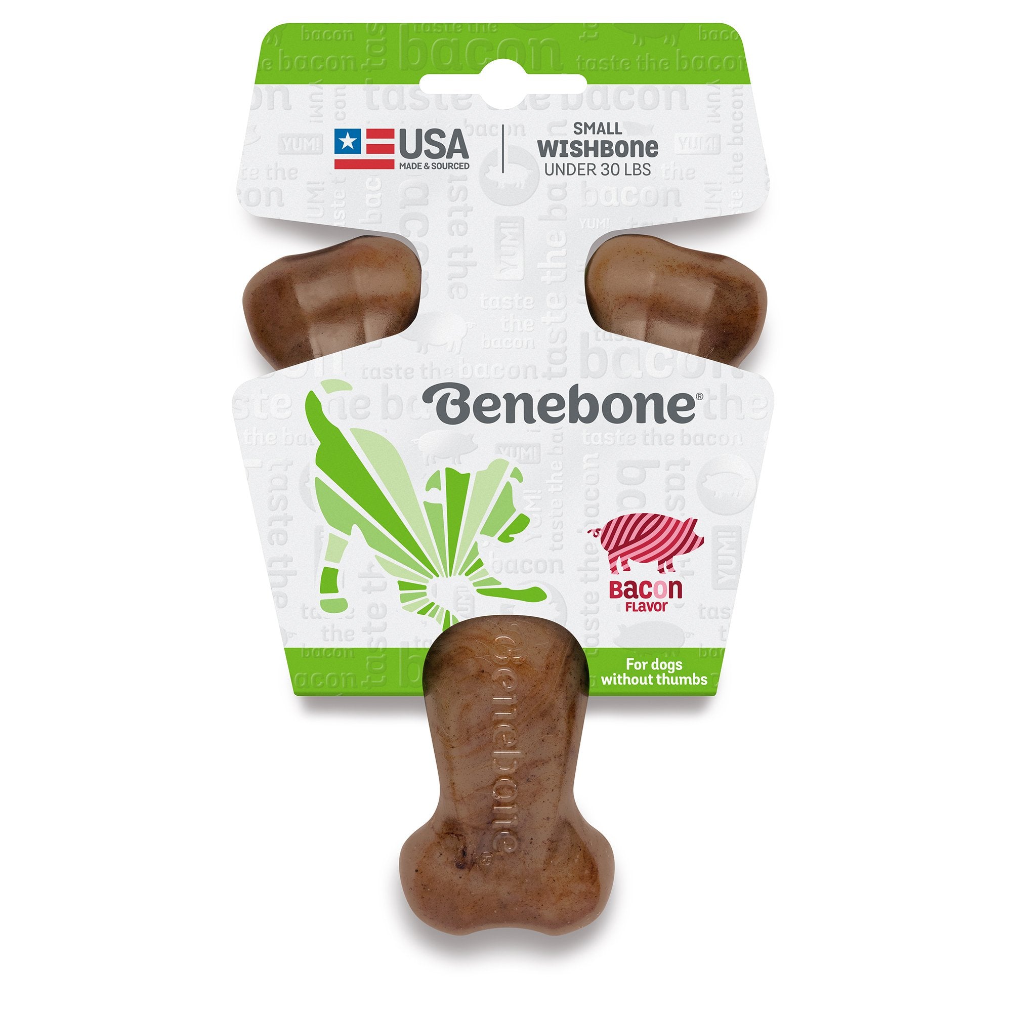 Benebone Dog Chew Wishbone Bacon