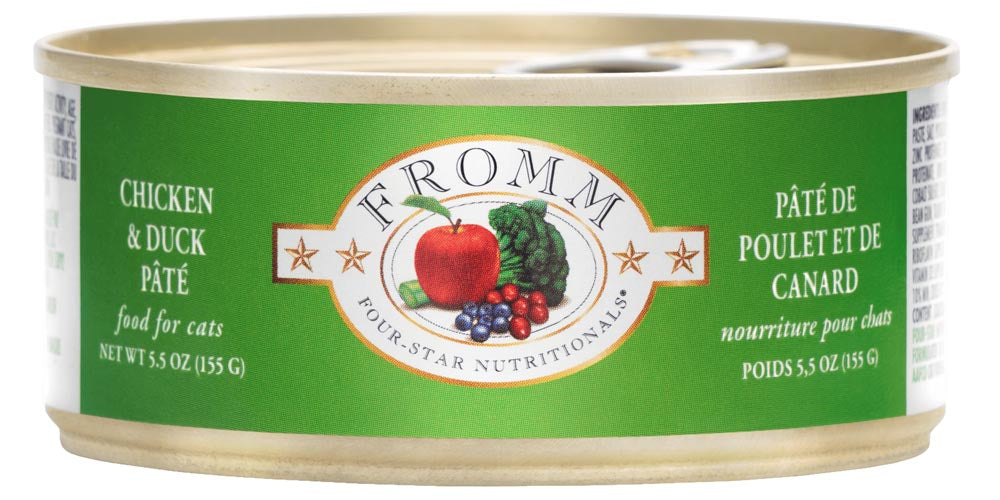 Fromm Canned Cat Food Chicken & Duck Pate 5.5oz