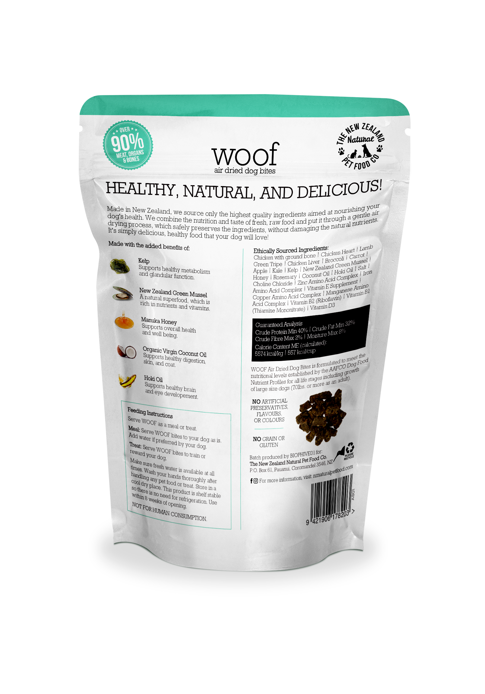 New Zealand Natural Air Dried Woof Chicken