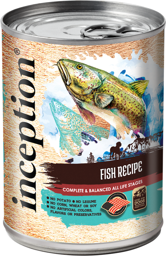 Inception Canned Dog Food Fish 13oz