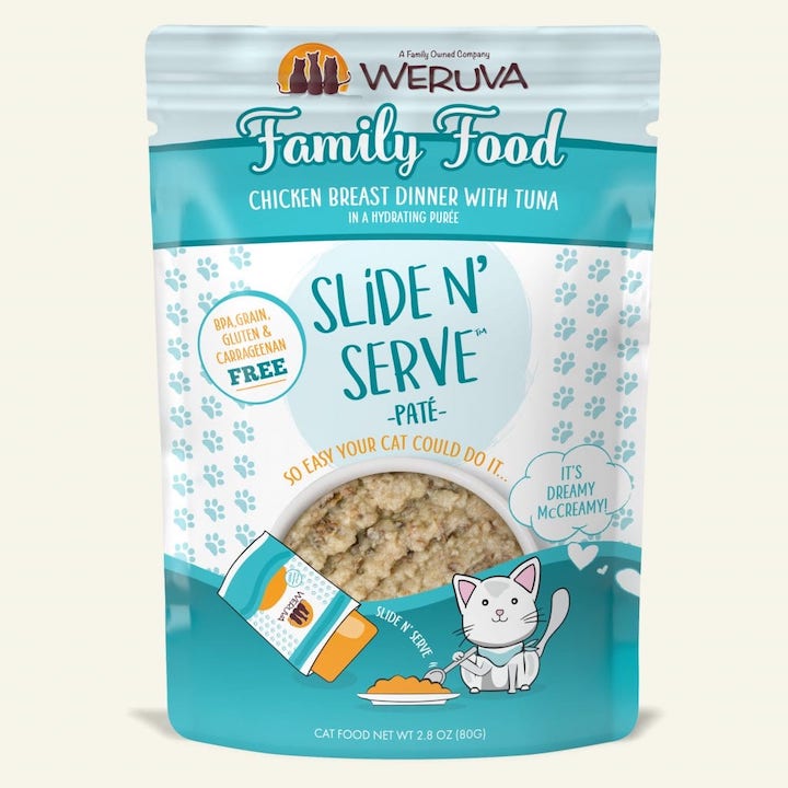 Weruva Cat Food Pouch Slide N' Serve Family Food