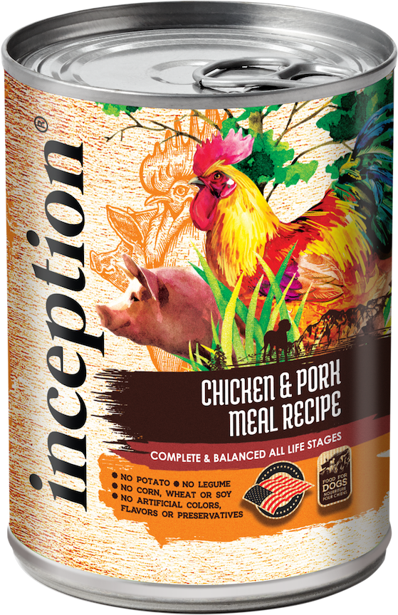 Inception Canned Dog Food Chicken & Pork 13oz