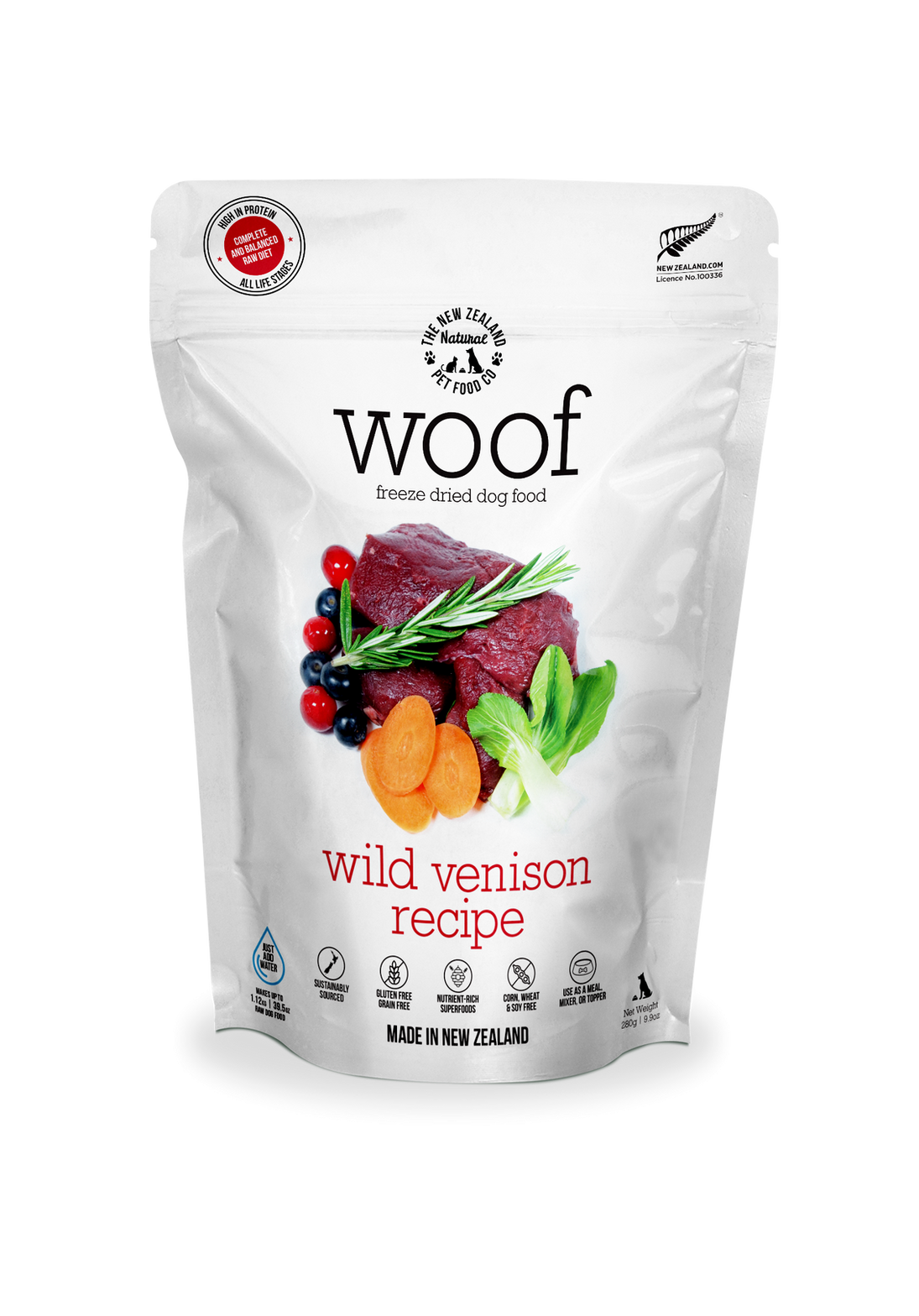 New Zealand Natural Freeze Dried Woof Wild Vension