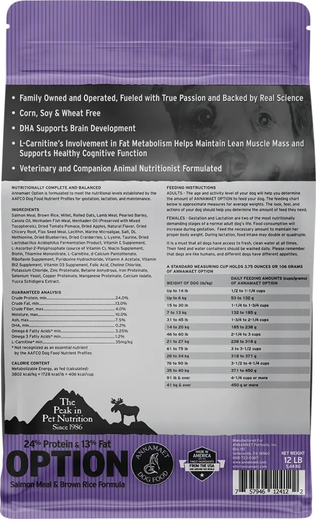 Annamaet Dry Dog Food Option