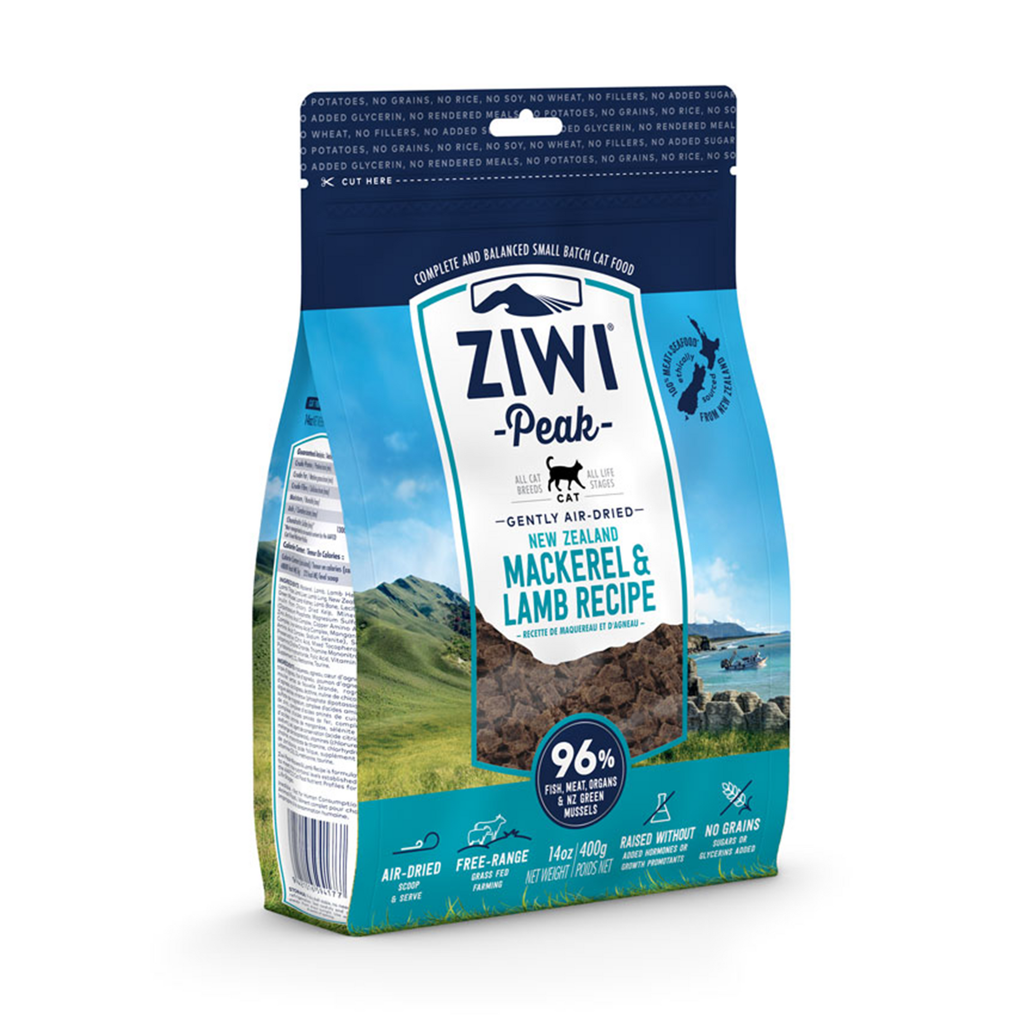 Ziwi Peak Air Dried Cat Food Mackerel & Lamb 14oz