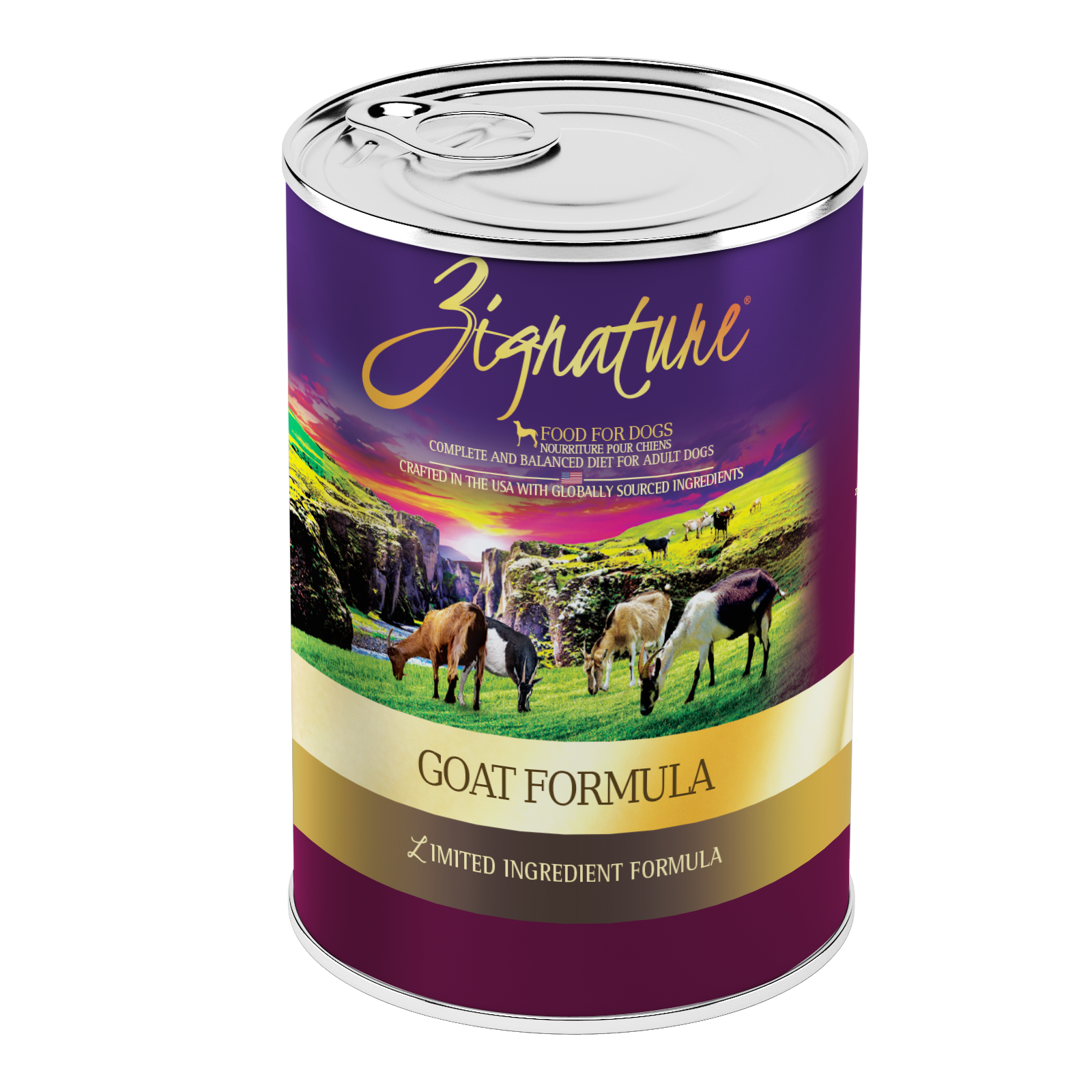 Zignature Canned Dog Food Goat 13oz