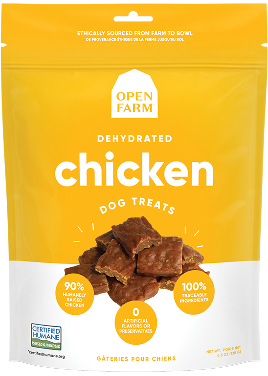 Open Farm Dehydrated Chicken Recipe Treats 4.5oz