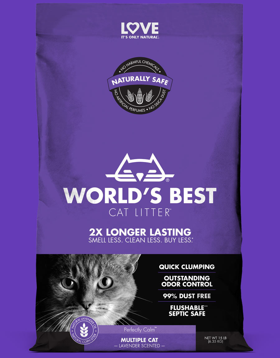 World's Best Cat Litter Multi-Strength Lavender 28lb