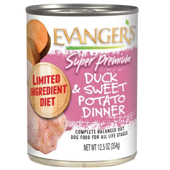 Evanger's Canned Dog Food Duck & Sweet Potato Dinner 12.8oz
