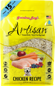 Grandma Lucy's Freeze Dried Dog Food Artisan Chicken Recipe