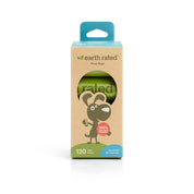 Earth Rated Poop Bags Unsented 8 Roll 120ct