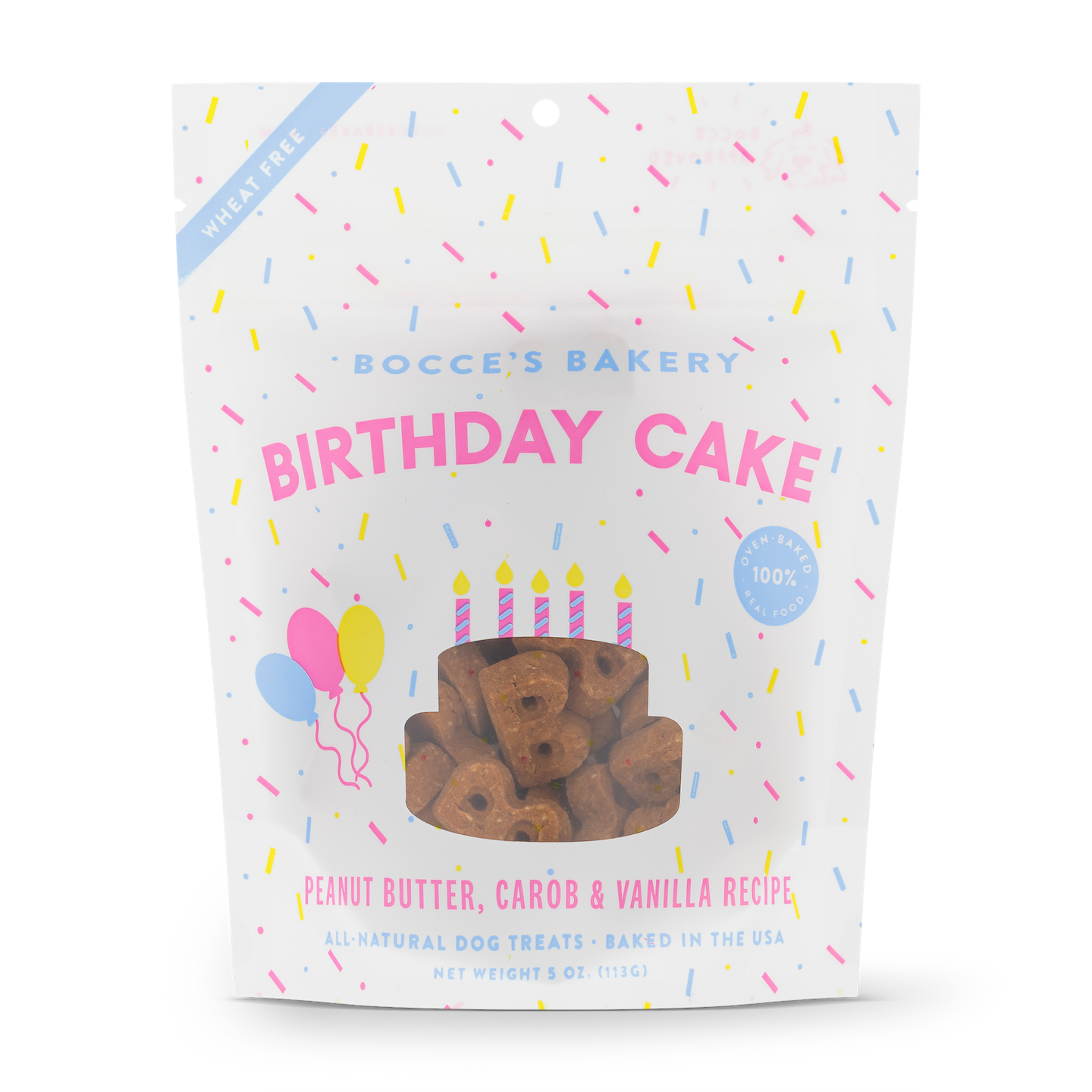 Bocce's Birthday Cake Biscuits 5oz