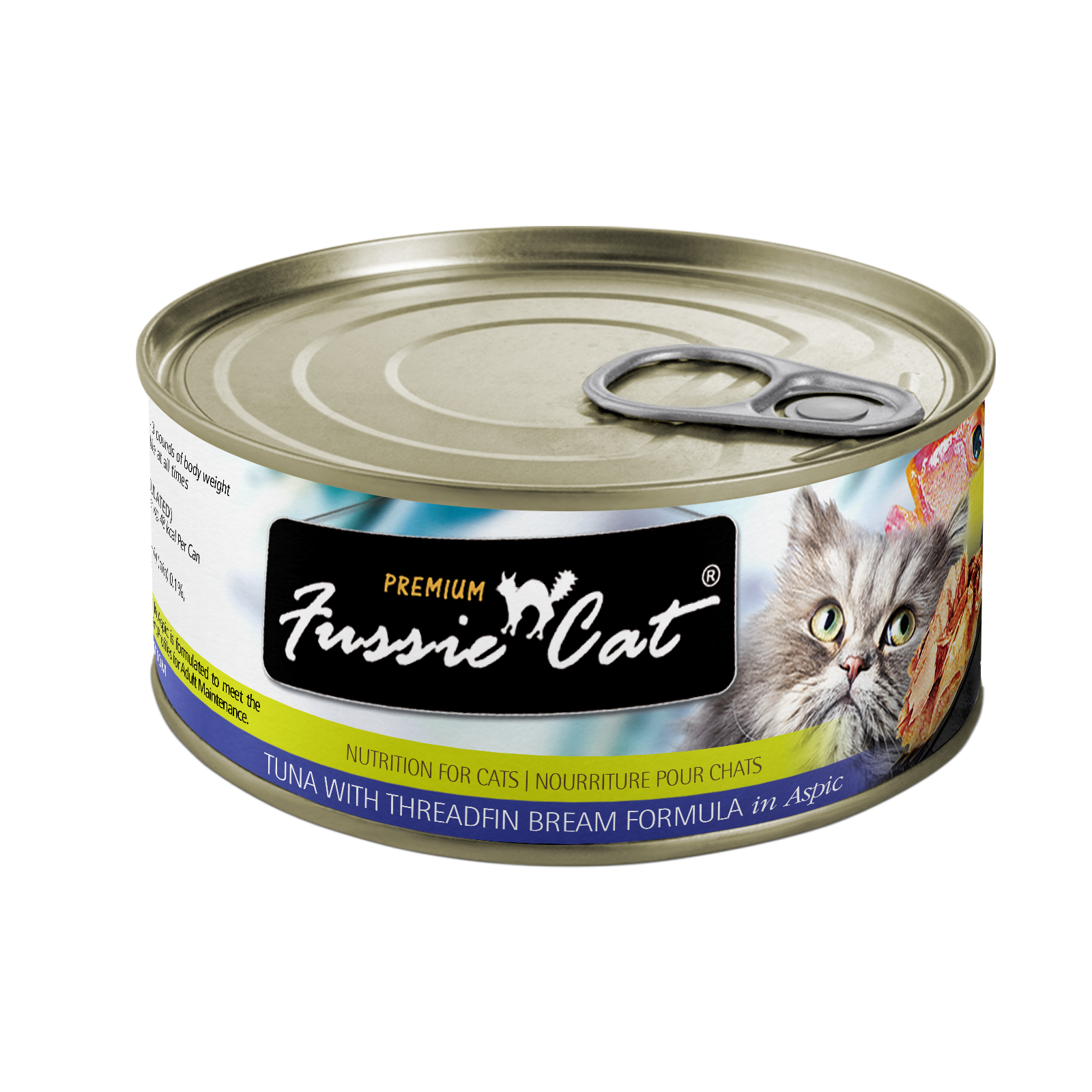 Fussie Cat Canned Cat Food Tuna & Threadfin Bream 2.8oz