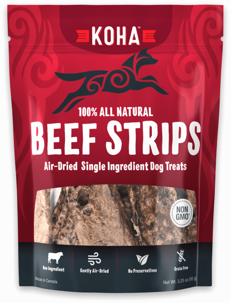 Koha Air Dried Beef Lung Strips 3.25oz