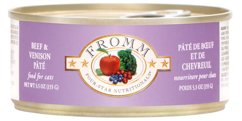 Fromm Canned Cat Food Beef & Venison Pate 5.5oz