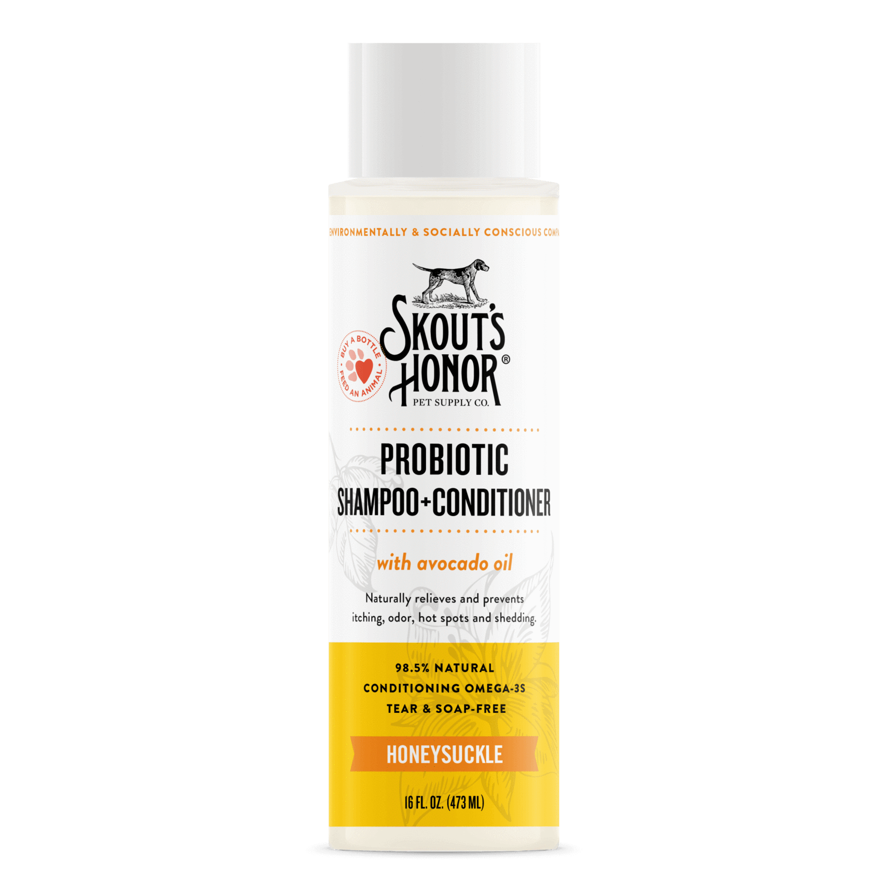 Skout's Honor Probiotic Shampoo & Conditioner Honeysuckle 16oz