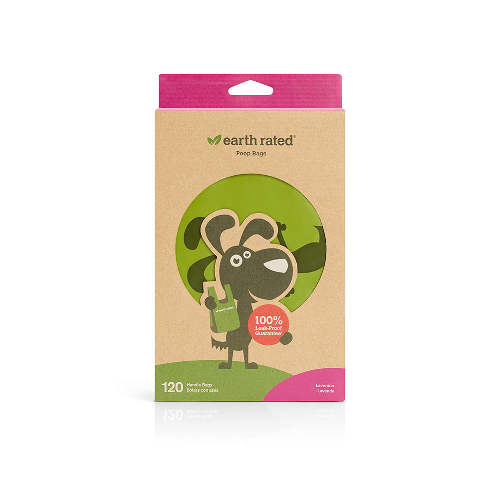 Earth Rated Handle Poop Bags Lavender Scented 120ct